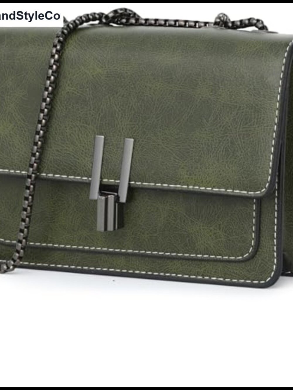 Small Faux Leather Crossbody Purse Chain Strap Women's Handbag